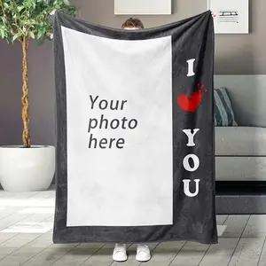 (Customized) Custom Plush Photo Blanket-High Definition Custom Printing, Modern Design-Machine Washable All Season Parabola, 200-250gsm-Ideal Custom Gift