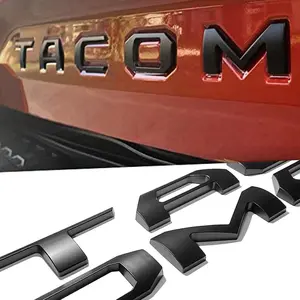 1 pc Tailgate Insert Letter Black For Tacoma 2016-2023 Rear Emblem Raised Badge ( 2016-2023)