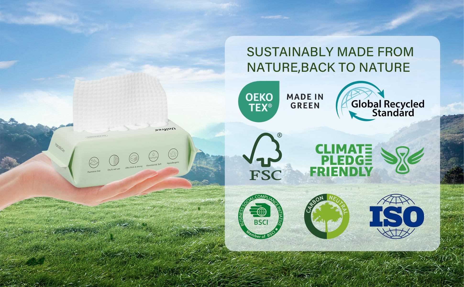 [Unifree 2026 Trial Pack for New Customers] Unifree Towel 1 pack l Disposable Dry wipes l Facial Towels l Absorbent,Reusable,Soft,Comfort,Skincare