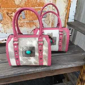 Cowhide Pink Concho Speedy