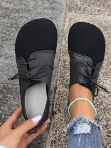 Women's Fashionable Solid Color Ankle Strap Loafers, Casual Comfortable Platform Shoes for Daily Wear, Lightweight Breathable Shoes for Women & Girls, Casual Trendy Flat, Flats, Flatform, Footwear, Walking Shoes