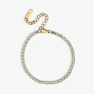 EVRY JEWELS Gold or Silver Plated Women's Hypoallergenic You Glow Girl Tennis Bracelet