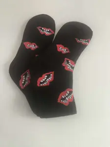 Red Flame Cotton Socks, Sports Trend Socks, Skateboarding, Basketball, Thickened, Leg-Flattering, High Tube, Unisex Socks