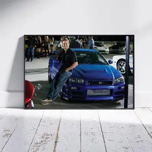 Fast and Furious 7 Paul Walker Movie star Poster