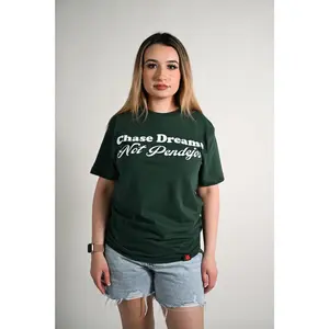Chase Dreams Tee - Casual Graphic Tee with Plain Design and Simple Style for Everyday Wear