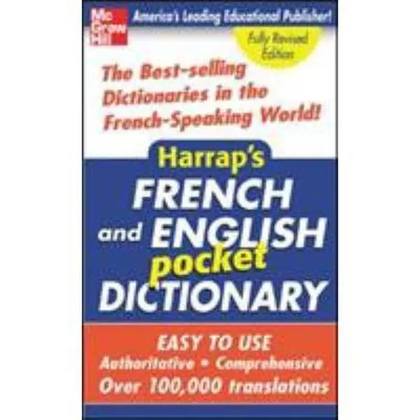 USED Book - Harrap's French and English Pocket Dictionary by Harrap (Paperback) - english