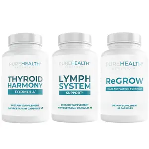 Optimize Your Health with the Ultimate Wellness Bundle: Lymphatic, Thyroid, and Hair Support – Target Fatigue, Swelling, and Thinning Hair Naturally!
