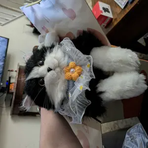 Product Review of 【TikTokShopBacktoSchool】Chongker Stylish Daypack Plush Cat Backpack - Realistic Stuffed Animal Fashion Accessory & Unique Gift for Cat Lovers - 1 Set Gift Wrap from **