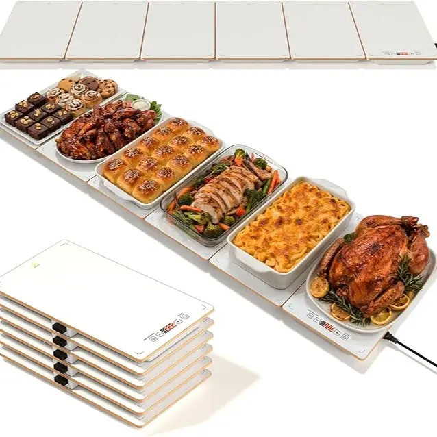 6 Plates white