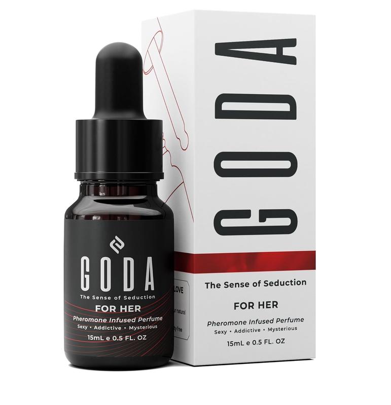 GODA For Her Pheromone Perfume | Sensual Jasmine & Rose Long Lasting Fragrance for Women | Travel Size 0.50 fl oz (15ml)