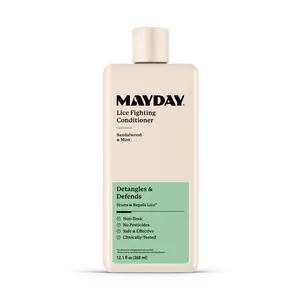 Mayday Lice Fighting Conditioner - Sandalwood & Mint - Detangles Defends - 12.1 fl oz - Water Based Formula