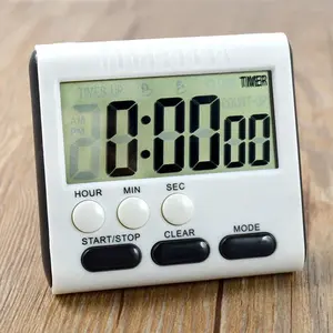 Magnetic Kitchen LCD Digital Kitchen Timer 1PCS 24 Hours 60x28mm Alarm BlACK Count Up Down Clock Large Hot New