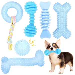 6 pcs Dog Chew Toys for Puppy Chew Toys Soft Durable Interactive Chew Toy Cute Small Dog Toy for Small Dogs Puppy Teething Toys