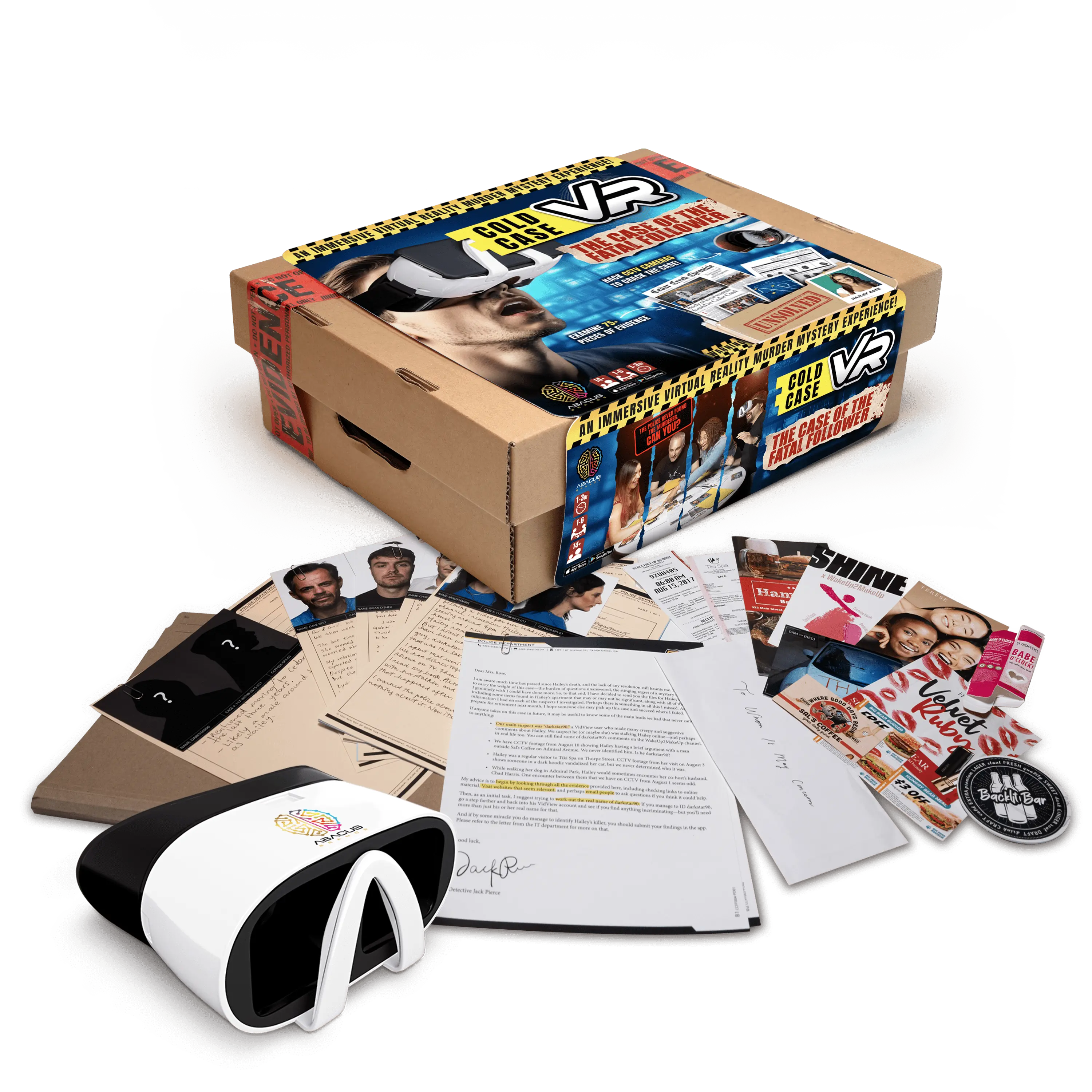 COLD CASE VR - The Case of the Fatal Follower | Immersive Murder Mystery Detective Game with 360° VR Crime Scenes, True Crime Party Game for Teens & Adults