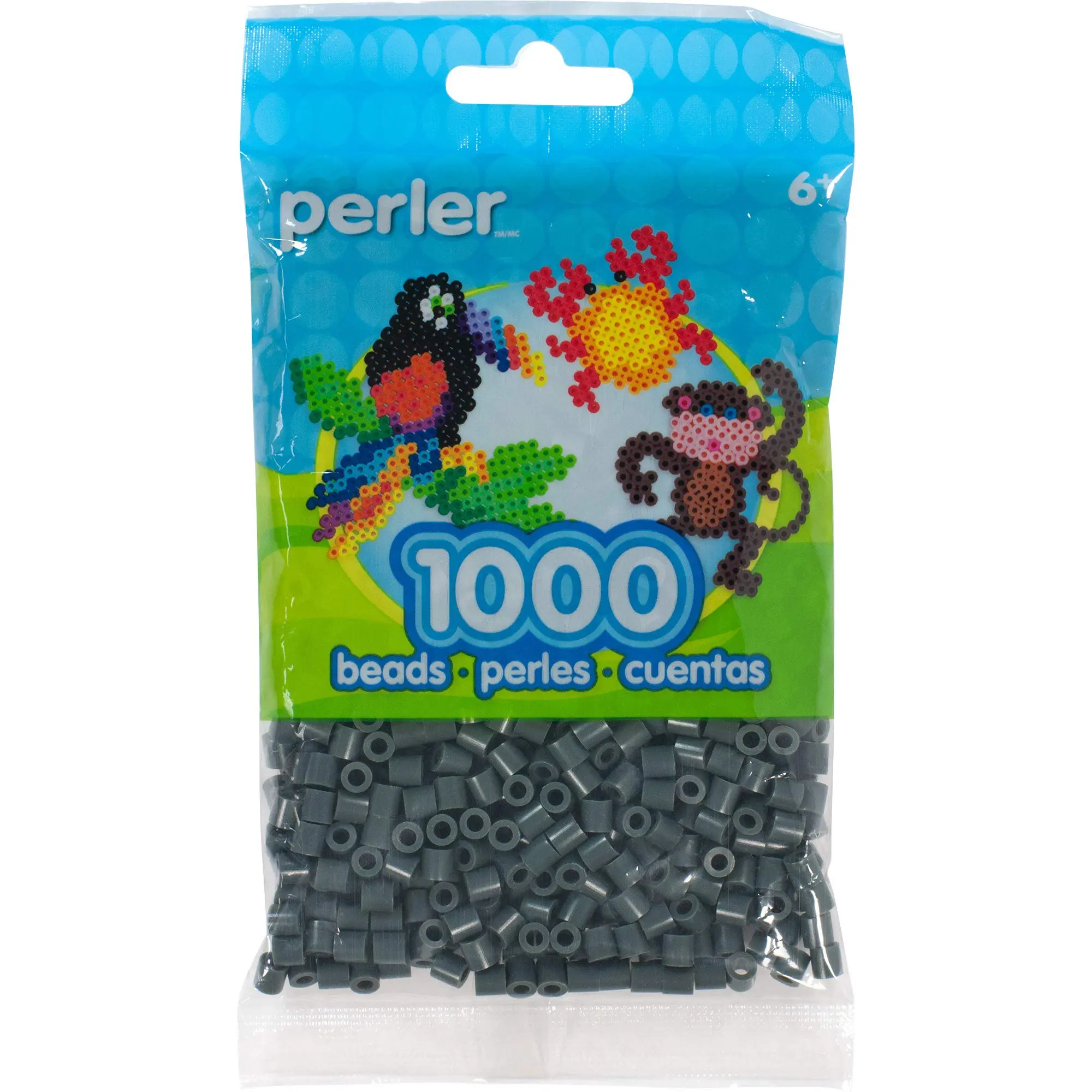 Perler Beads Charcoal Gray Fuse Beads 1000 Count