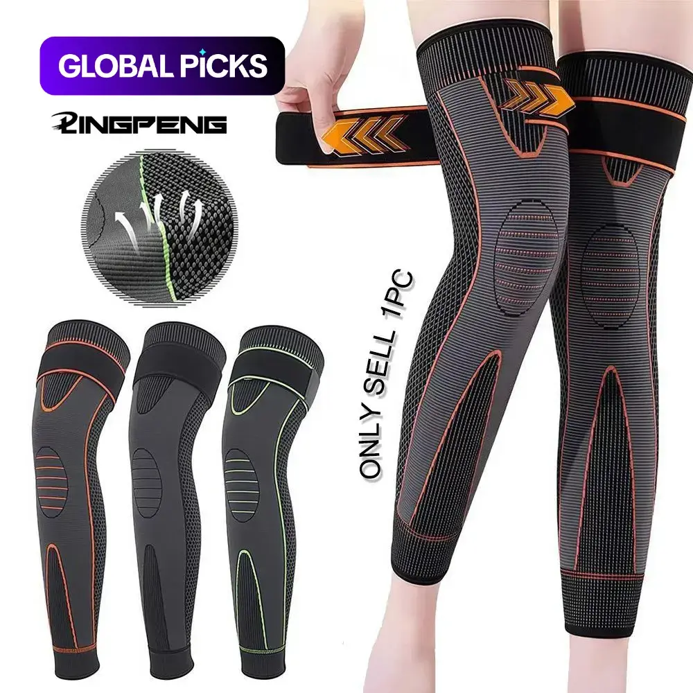 Non-Slip Compression Knee Pad, Knee Sleeves, 1 Count Elastic Leg Compression Sleeve, Knee Brace for Running & Sports, Warm Leg Protector #GLOBAL PICKS