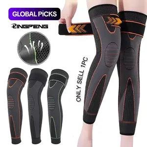 Non-slip Knee Pad, 1 Count Elastic Long Leg Sleeve Bandage, Pressurized Knee Pad, Running Sports Warm Leg Accessories, Leg Protector #GLOBAL PICKS