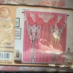 BLL Brand Perfect for Your Home Window Curtain Set 05023-4# 53"X84" Contains Two Panels Simple Elegant Design