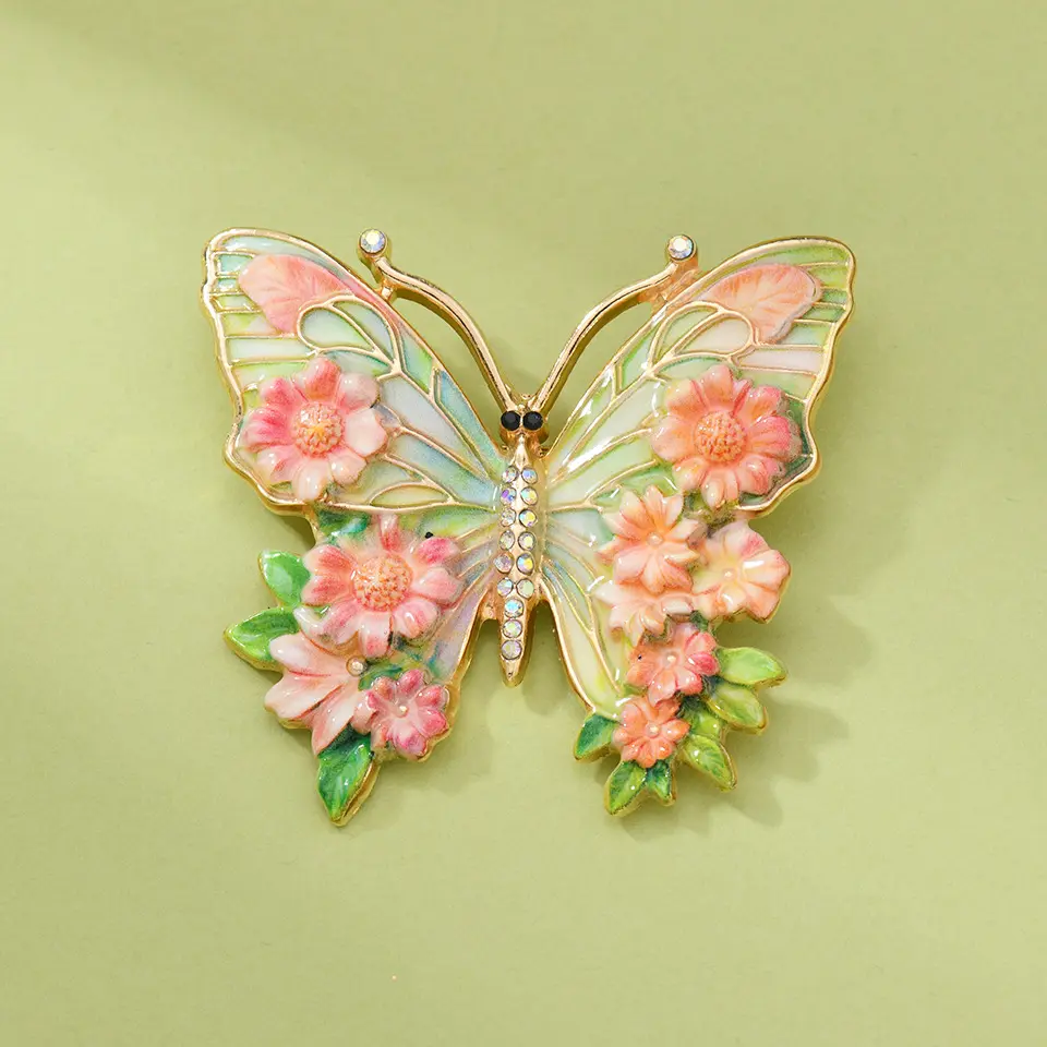 green butterfly Brooch