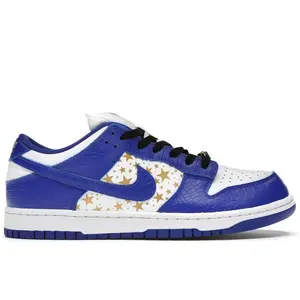 Nike Men's SB Dunk Low Supreme Stars Hyper Royal (2021) Skateboarding Shoes, from StockX