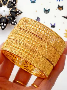 Women's Elegant Vintage Charm Copper Cuff Bracelet, Luxury Open Floral Design, Perfect for Daily Wear and Gifts, All Seasons Accessory