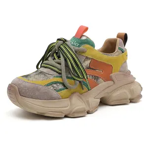 Women's Trending Causal Sneakers Shoes - Colorful Lace-Up Design with Comfortable Sole for Everyday Wear