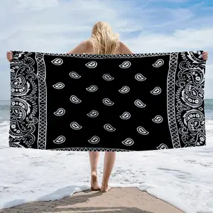 Super soft and quick drying beach towel, enlarged and thickened, super absorbent polyester fiber, essential for outdoor beach vacation, portable and quick drying bath towel, colorful, solid color, lightweight picnic pad, beach sunscreen towel