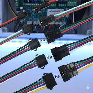 LED Strip Connector Kit with 20 or 40 Pieces, Universal Wiring for RGB RGBW Multicolor 3528 5050 LED Lights, Extension Cables, Wire & Adapters Included for Easy DIY Installation