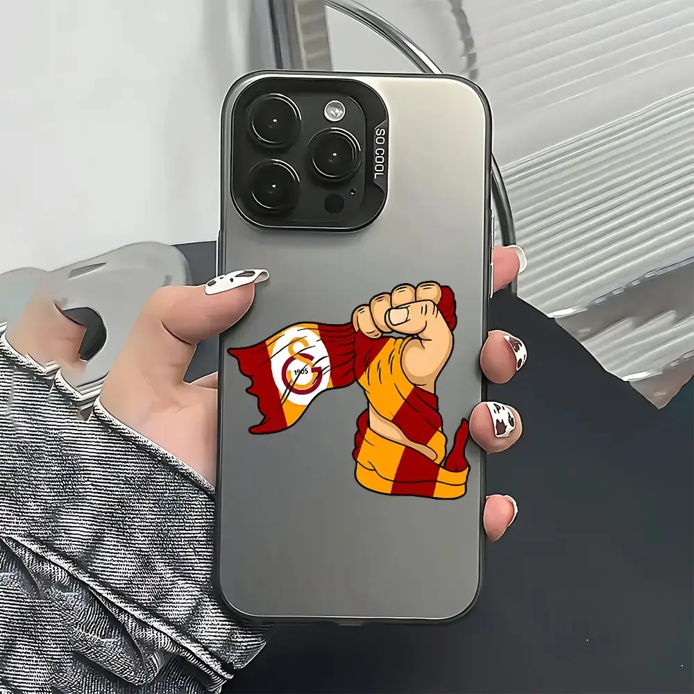 Fashion Football Club G-Galatasaray S.K. Phone Case Suitable for iPhone 17, 16e, 16, 15, 14, 13, 12, 11, Mini, Pro Max Air X XR XSMAX 8, 7 Plus Anti-Drop Matte Back Cover, Cute Phone Case, Phone Case Cute, Aesthetic Phone Case, Anime Phone Case, Daily Use