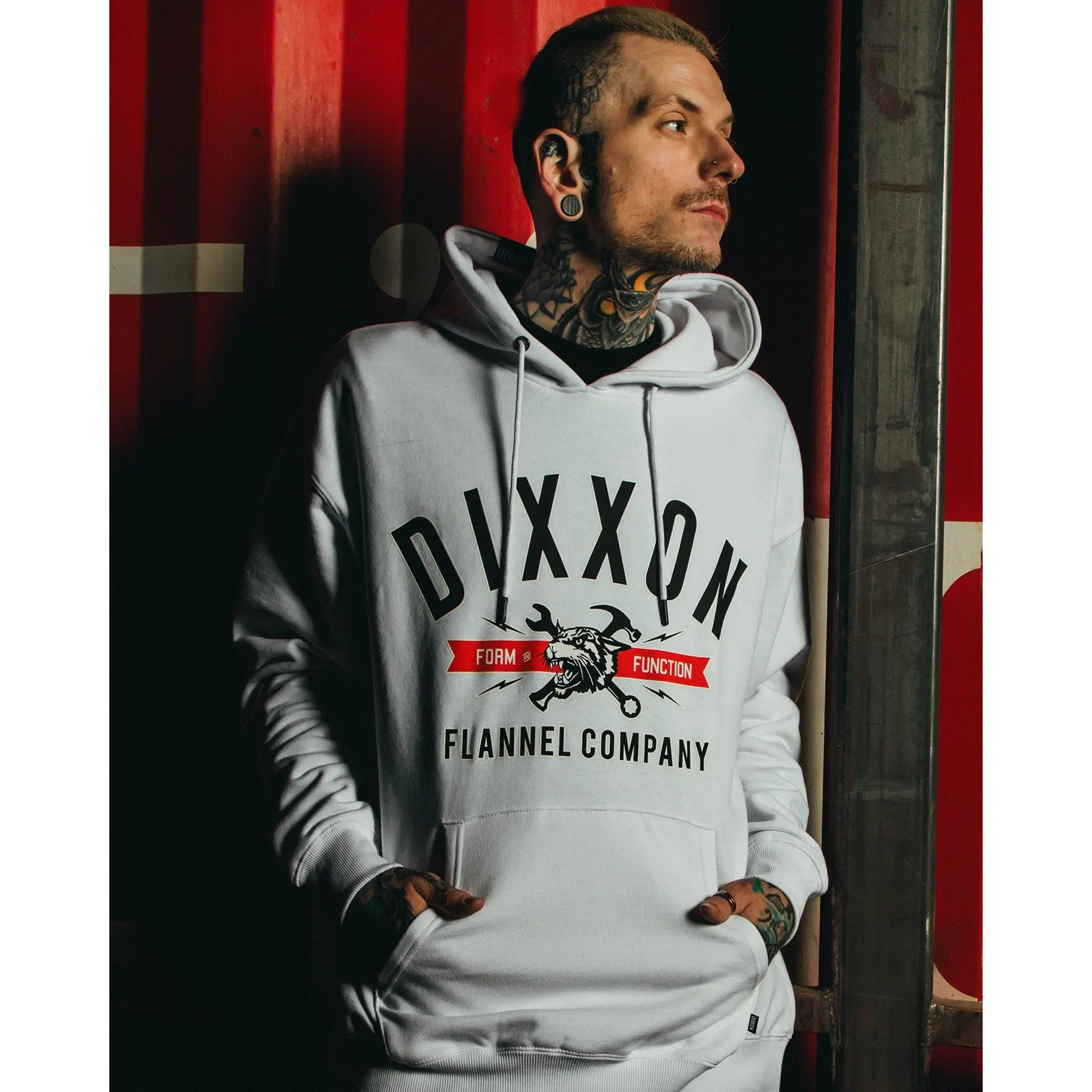 Tiger Pullover Hoodie - White
