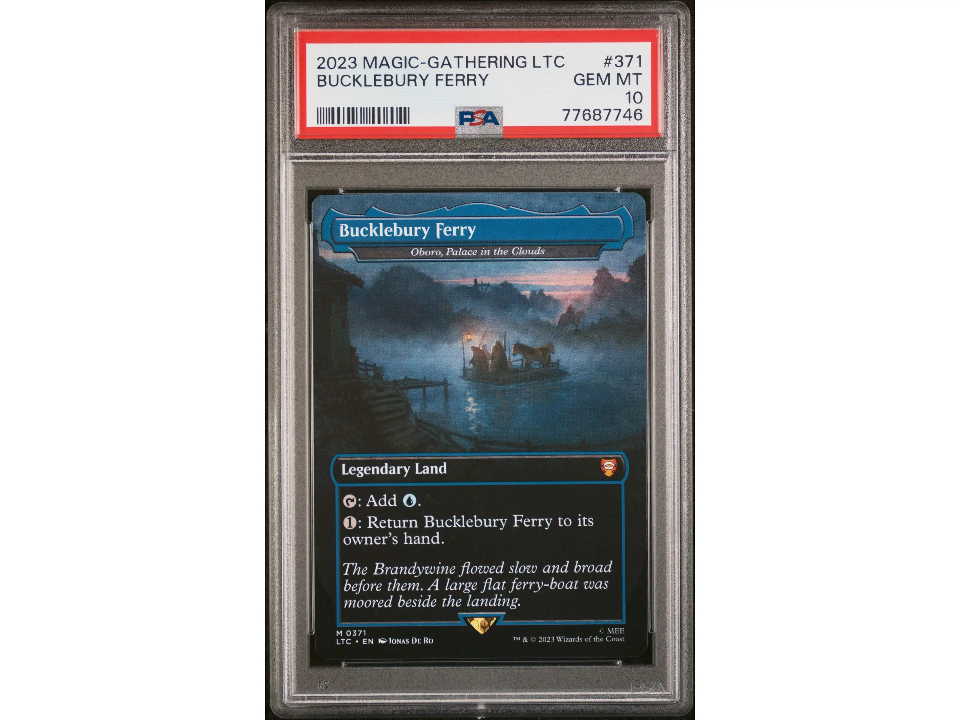 2023 Magic the Gathering Tales of Middle-Earth Commander Bucklebury Ferry #371 PSA 10