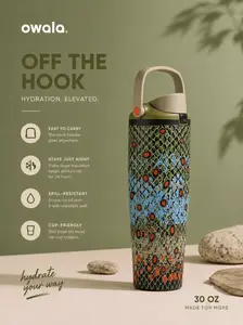 Owala Off The Hook 30oz FreeSip Water Bottle, Leak Proof Insulated Stainless Steel Tumbler