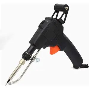 Handheld Automatic Soldering Gun with Adjustable Rubber Stand - for Circuit Boards, DIY Projects & Electronic Repairs, Ergonomic Design, Precision Control & Comfortable Grip
