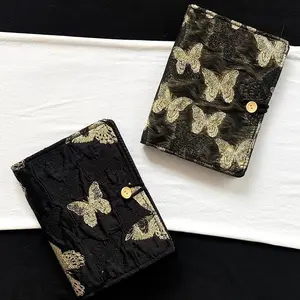Loose-leaf handbook removable high-value cute black notepad girl notebook