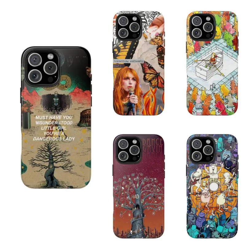 Dance Gavin Dance Tough Smartphone Casing, Handheld Cellphone Case for iPhone 11-17 Pro Max/Plus, Samsung Galaxy S23-25 Devices