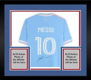 Framed Lionel Messi Inter Miami CF Autographed adidas 2025 Blue Jersey - Fanatics Authentic Certified