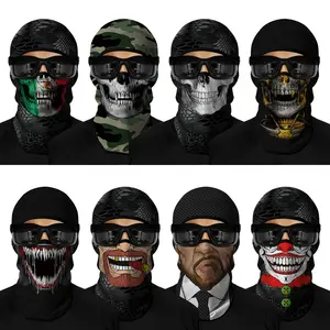 Summer sunscreen headgear men and women outdoor locomotive riding helmet lining headgear fishing funny face kini face mask