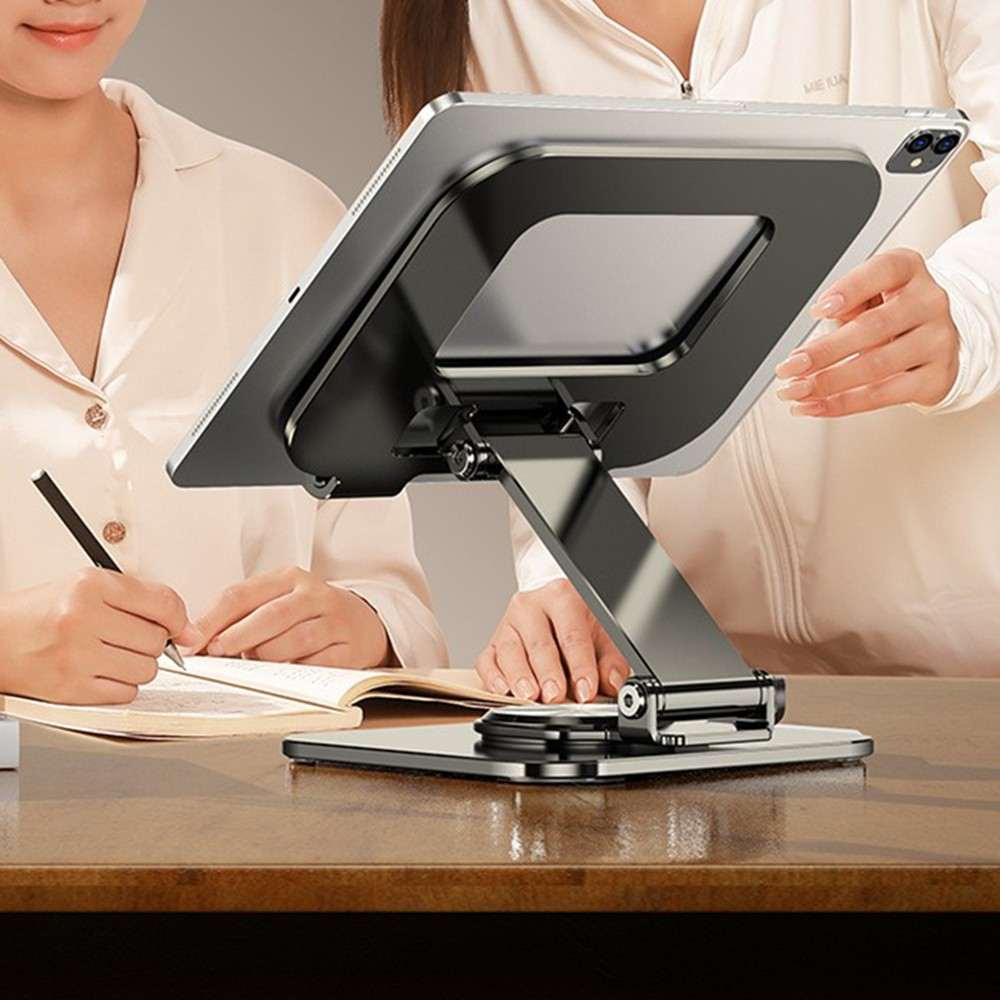 360° Rotation Desk Tablet Mount, Thermal Design for Portable Monitor, Aluminum Alloy Adjustable Phone Stand Holder, Universal Fits for iPhone,for iPad Pro 11/10.5/9.7 iPad Mini 4/3/2/1 iPad Air 5/4/3/2,for Samsung Galaxy Tab Series, For Lenovo Tab Series