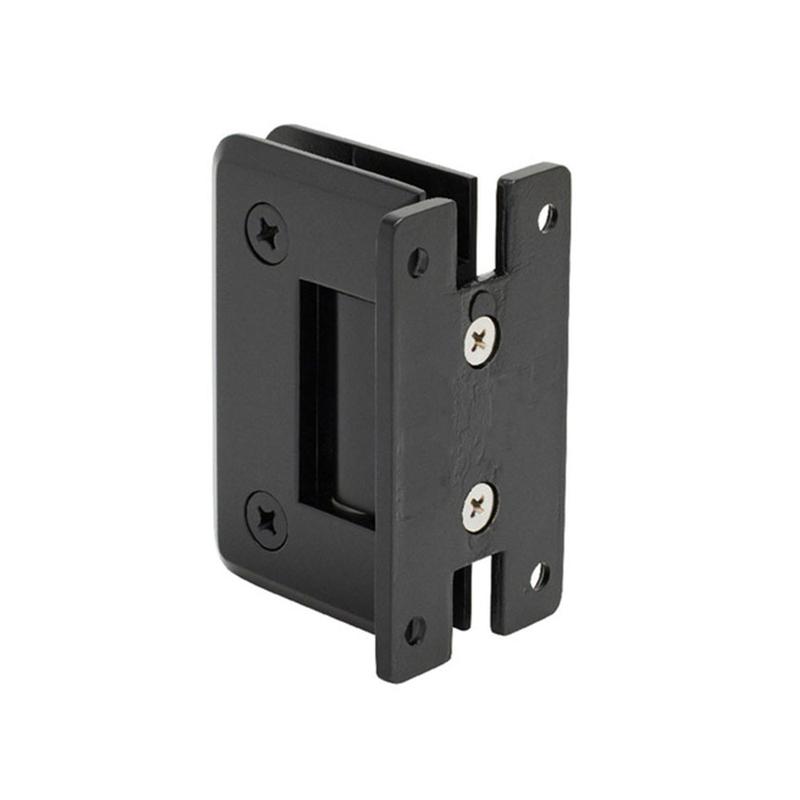 NCYINOX Solid Brass Adjustable Beveled Wall Mount 90 Degree Double Side H Back Plate Standard Hinge Bathroom Glass Clamp