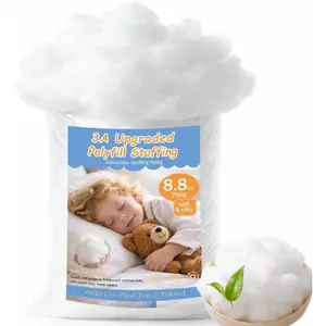 Upgraded Polyfill Pillow Stuffing - 8.8oz,  Fiberfill for Stuffed , Couch Pillows, Cushions, Amigurumi, Pet Beds, Plush, Cloud Decor, Ideal for Crafting
