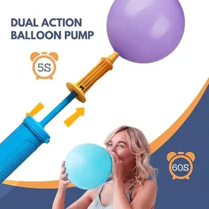 Handheld Balloon Pump, Portable Air Pump with Quick Inflation for Weddings Birthdays Parties, Practical Decoration Accessory, Easy to Use and Carry