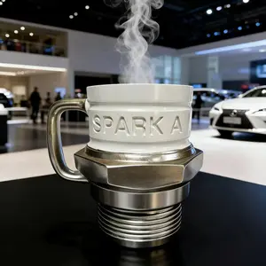 Unique Spark Plug Mug, Fun Coffee Cup, Kitchen Gift Cup, Holiday Gift, Christmas Bar Coffee Cup, Beer Cup, Loved by All, Drinkware