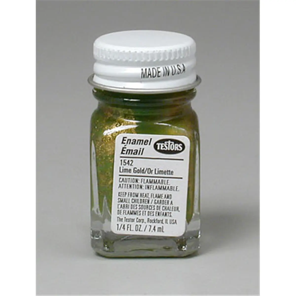 Testors Gold Metal Flake Enamel Paint - Toxic, Flammable, Brush-Ready Paint for Brush Painting, Airbrushing Applications (Home Improvement, Building Supplies)