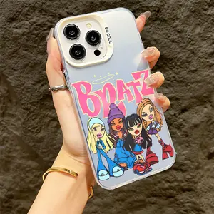 Cartoon Girl Bratzs Phone Case Suitable for iPhone 17 16e 16 15 14 13 12 11 Mini Pro Max Air X XR XSMAX 8 7 Plus Anti Fall Shockproof Matte Back Cover