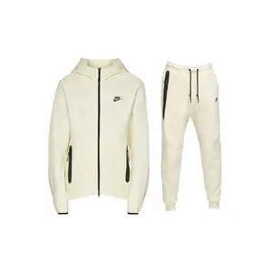 Nike Sportswear Tech Fleece Hoodie & Joggers Set Coconut Milk/Black (men) by StockX