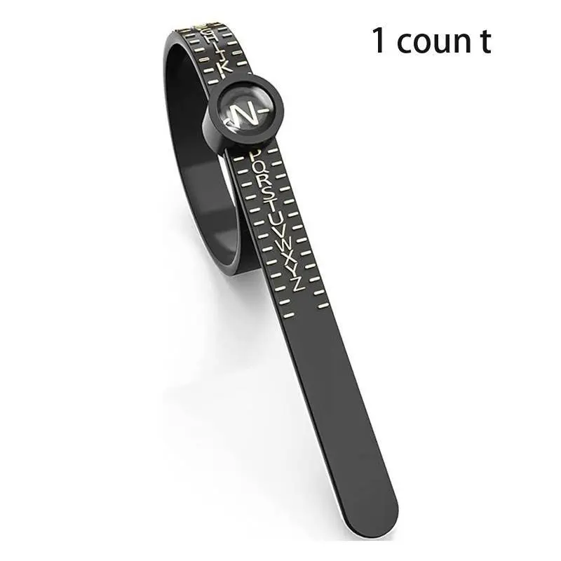 Ring Sizer Measuring Tool with Magnifier, for Ring Measurer and Ring Sizer Clear and Intuitive Reading. Plastic Ring Sizer with Lens