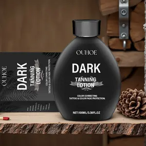 Bronze Skin Tanning Lotion for Outdoor Use, Dark Tanning Lotion, Improves Uneven Skin Tone, Moisturizing and Refreshing for Summer Sun Care, Moisturizing Tanning Cream
