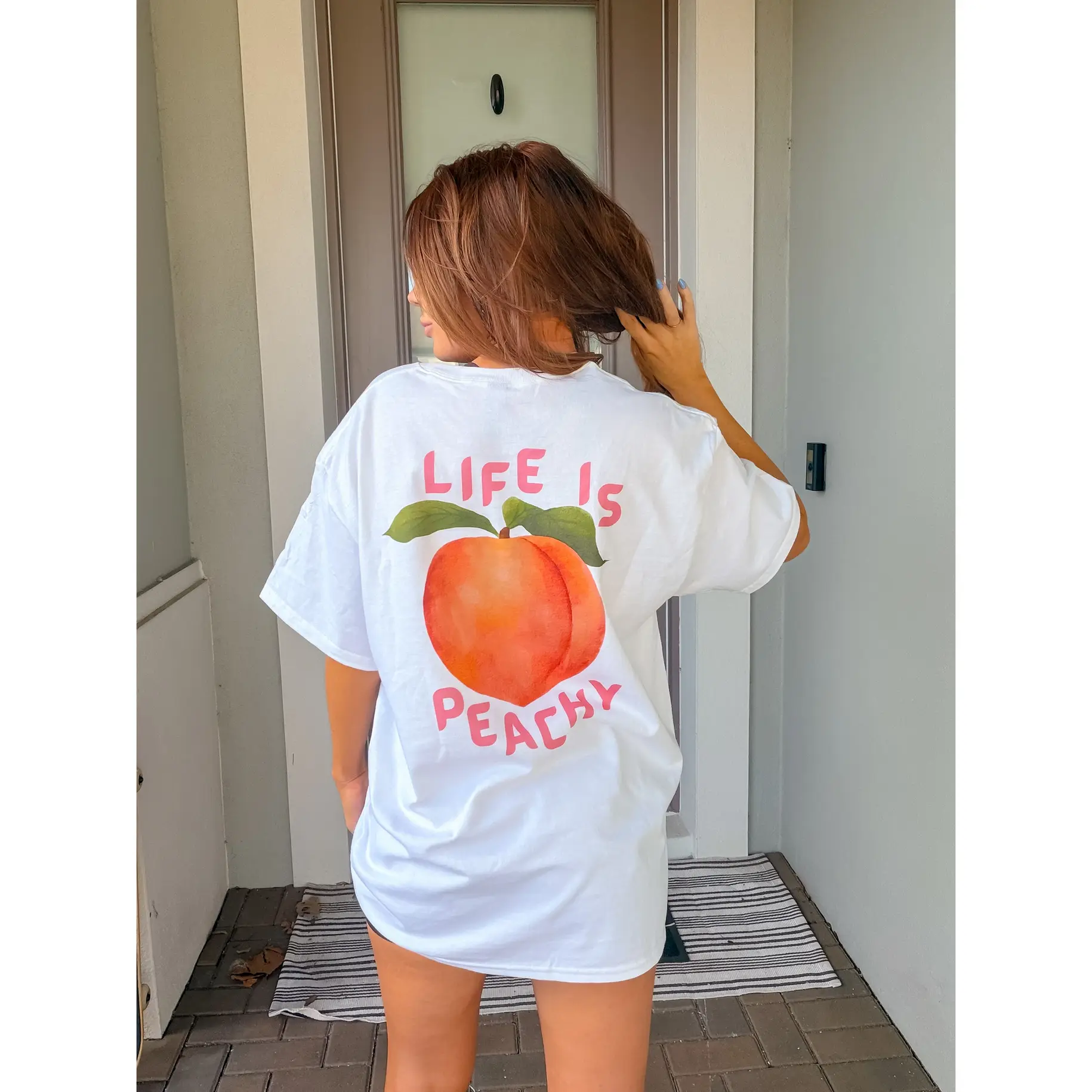 Life Is Peachy Graphic Top Life Is Peachy Graphic Top