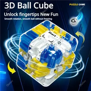 Quriov 3D Ball Maze Cube Puzzle - Educational Logic Cube for Kids, Parent-Child Battle Game, Stress Relief Toy for Logical Thinking Training