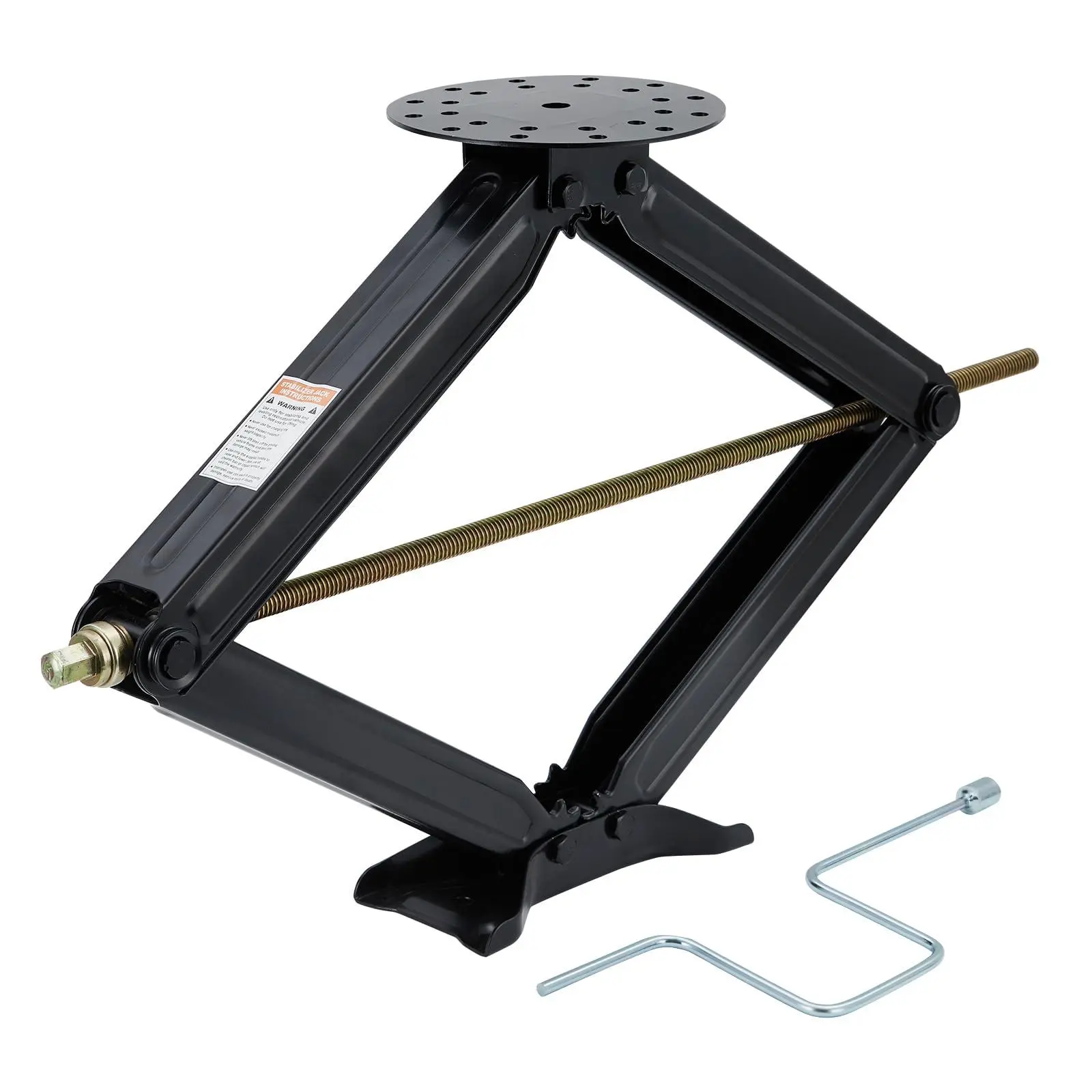 5000Lbs Manual RV Scissor Jack,30" Leveling Scissor Jacks,RV Trailer Camper Stabilizer Jacks for RV Trailer Camper with Crank Handle